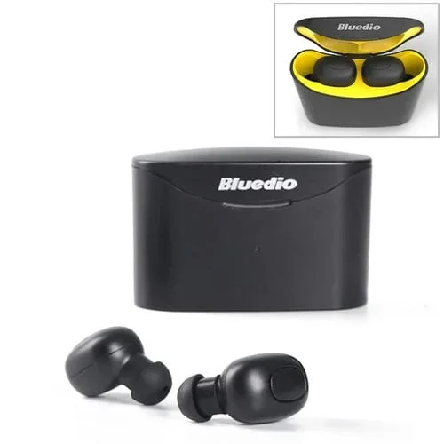 Auriculares Bluetooth Bluedio Tws T-Elf Versión 5.0 En La Oreja Con Cabina De Carga (Amarillo)