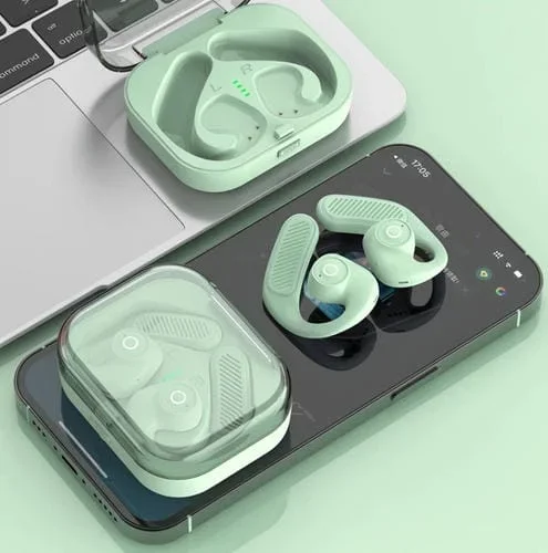 Auriculares Bluetooth K23 Tws Colgantes De Conducción Aérea (Verde)