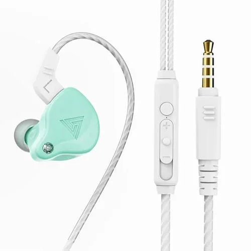 Auriculares Deportivos Qkz Ak6-X In-Eur 3.5mm Subwoofer Cableado (Apple Green) 2 Pcs