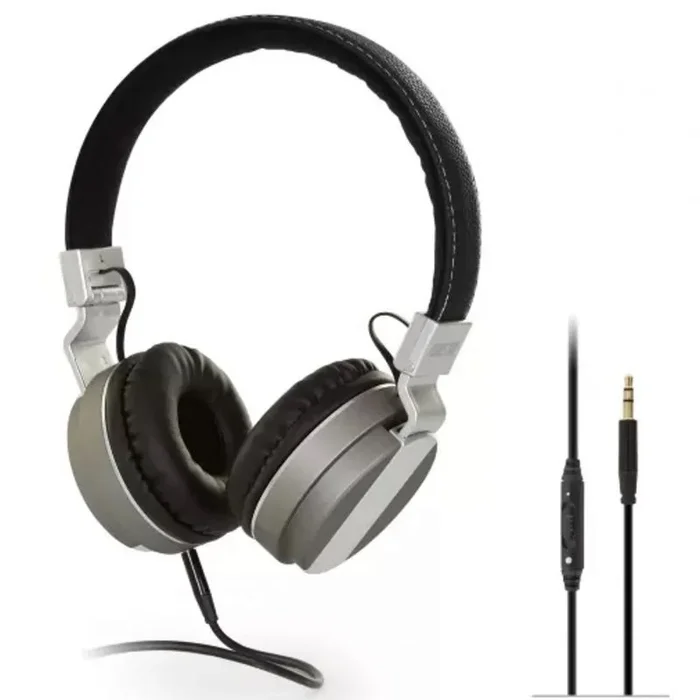 Auriculares diadema fonestar tvphones – 62 – 20 – 20000hz – potencia 100mw – cable 5m – jack 3.5mm – color negro – plata