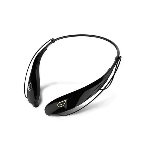 Auriculares Estéreo Bluetooth Inalámbricos Deportivos Batería Gran Capacidad Manos Libres Micrófono (Oro Negro)