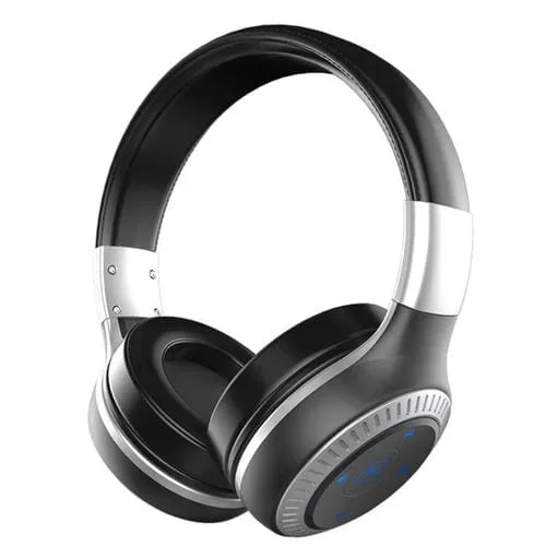 Auriculares inalámbricos Zealot B20 con subwoofer Bluetooth 4.0 y cable 3,5 mm con micrófono HD (Plateado)