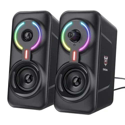 Auriculares Onikuma L6 con Iluminación RGB y Función Bluetooth para Computadora (Negro)
