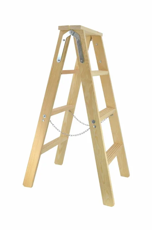 Aw drabina taboret drewniany 2×6 stopni 150kg