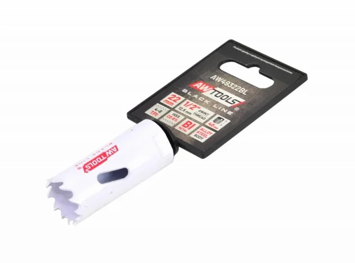 Awtools broca bimetálica HSS-Co 8% 22mm línea negra