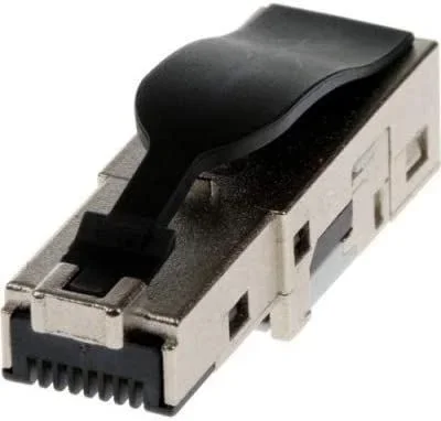 Axis 01996-001 conector RJ-45 Negro, Metálico