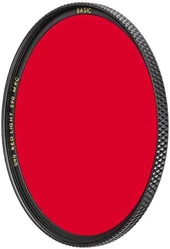 B+W Filtro Rojo Claro 090 MRC Basic 55 mm (16 aumentos, Profesional)