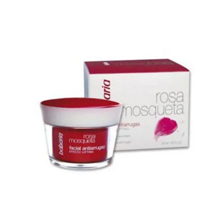 Babaria – Crema Facial Con Rosa Mosqueta Efecto Lifting | Cremas Faciales Mujer Y Crema Hidratante Facial Hombre 50ml | Antiarrugas Hombre Y Antiarrugas Mujer | Rosa Mosqueta
