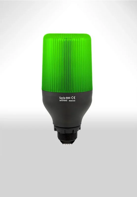 Baliza Led 230vac Luz Fija Verde L810v230f