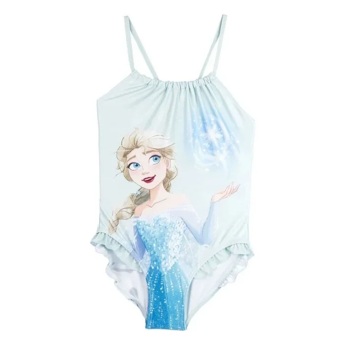 Bañador niña frozen azul claro 5 años