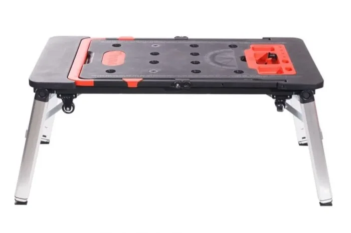 Banco de trabajo multifuncional 7 en 1, carga máxima de 150 kg, carro de 150 kg, estructura de 250 kg, plataforma de trabajo 108 x 45 cm, caballete de carpintero, tumbona, carro de plataforma
