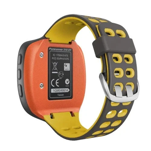 Band de Reloj Garmin Forerunner 310Xt de Silicona Dos Colores (Amarillo Gris)