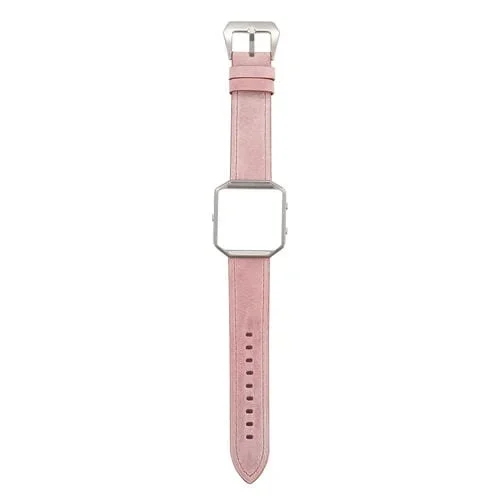 Banda de Reloj de Cuero Fitbit Blaze Fresh (Rosa)