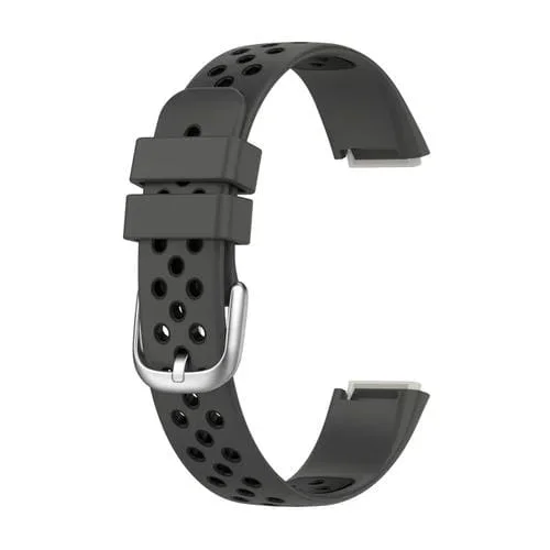 Banda de Reloj de Silicona Dos Colores Fitbit Luxe (Anthracite Black)