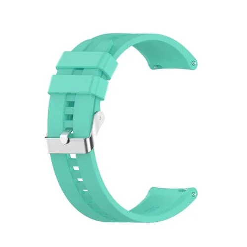 Banda de Reloj de Silicona Ticwatch Pro 3 con Hebilla de Acero Plateado (Aurora Blue)