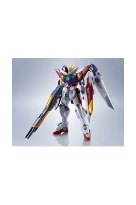BANDAI CO. LTD Wing Gundam Zero Figura 14 cm New Mobile Report Gundam Wing Metal Robot Spirits re-Issued