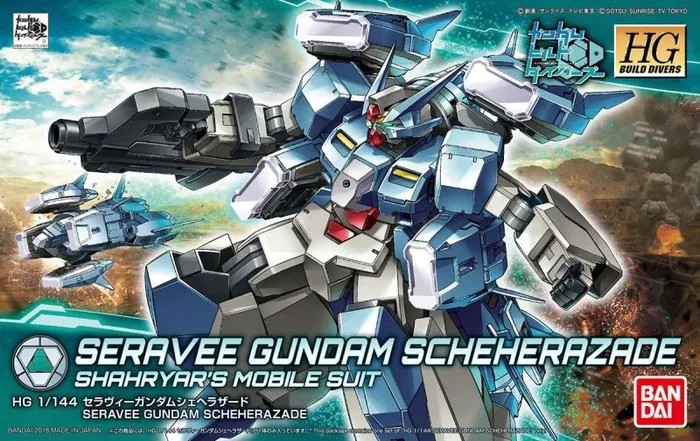 Bandai Hobby BAN225749 HGBD 1/144#06 Seravee Gundam Scheherazade», buzos de construcción, color blanco , color/modelo surtido
