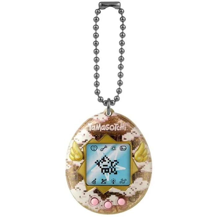 BANDAI Tamagotchi Angel Mascota Virtual Sky, Multicolor 42990 | Conviértete en su ángel guardián: aliméntalo, cuídalo, Juega y ayúdalo a evolucionar. ¡Una Mascota Celestial! +8 años