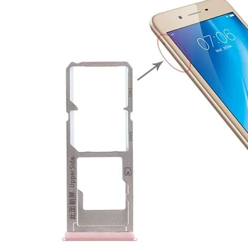 Bandeja Tarjeta SIM y Micro SD Vivo Y53 2 (Oro Rosa)