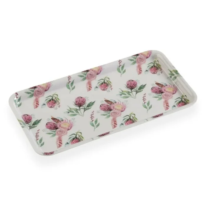 Bandeja versa flores melamina 16 x 1,4 x 30 cm