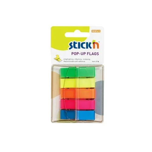 Banderitas señalizadoras neón 45x12mm 5 colores