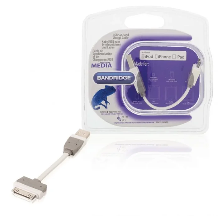 Bandridge LC1059 cable de audio – Cable para Altavoz de 0,5 mm² 200mts, color blanco
