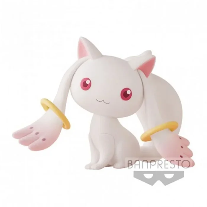 Banpresto- Figura Kyubey Puella Magi Madoka Magica 10th Anniversary Fluffy Puffy 7cm Acción, Multicolor (Bandai 200680)