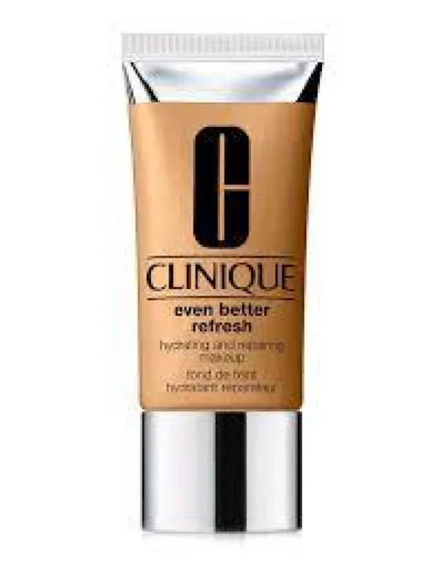 Base líquida hidratante y reparadora Clinique Even Better Refresh tono CN 7, cobertura natural, hidratación profunda, para piel radiante y uniforme, 30 ml