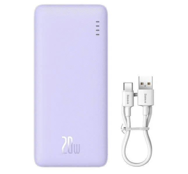 Baseus airpow ppap20k polímero de litio 20000 mah violeta