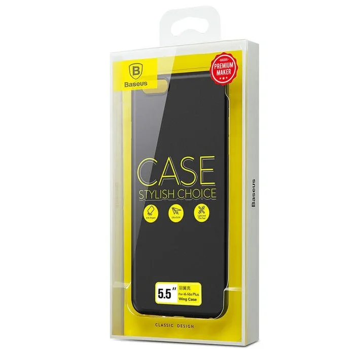 Baseus iPhone 6/6s Plus Case Wing Black (WIAPIPH6SP-E1A)