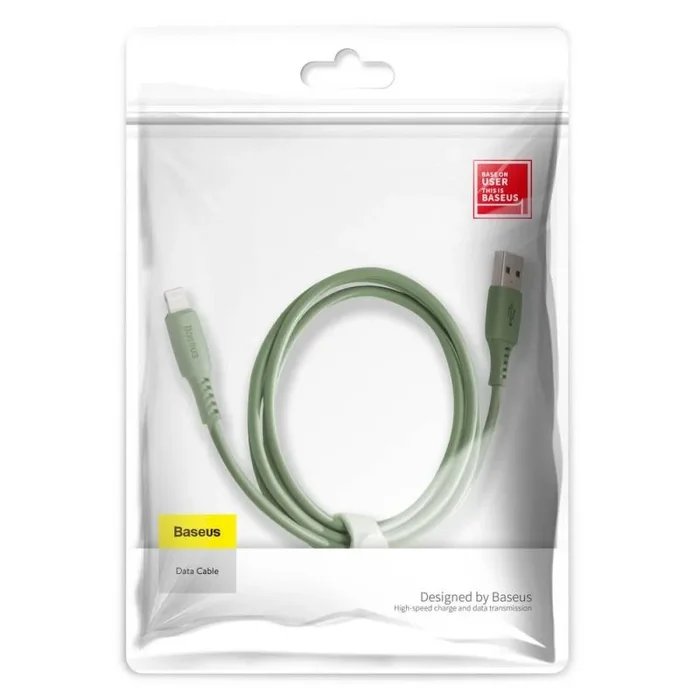 Baseus lightning cable colourful charging cable 2.4a 1.2m green (caldc-06)