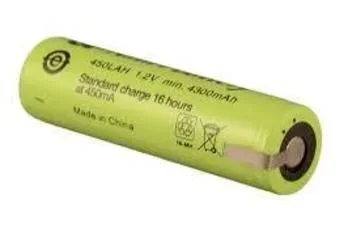 Bateria 4/3A, 4/3R23 1,2V 4500mA NiMh Con Terminales Medidas 18,3x67mm