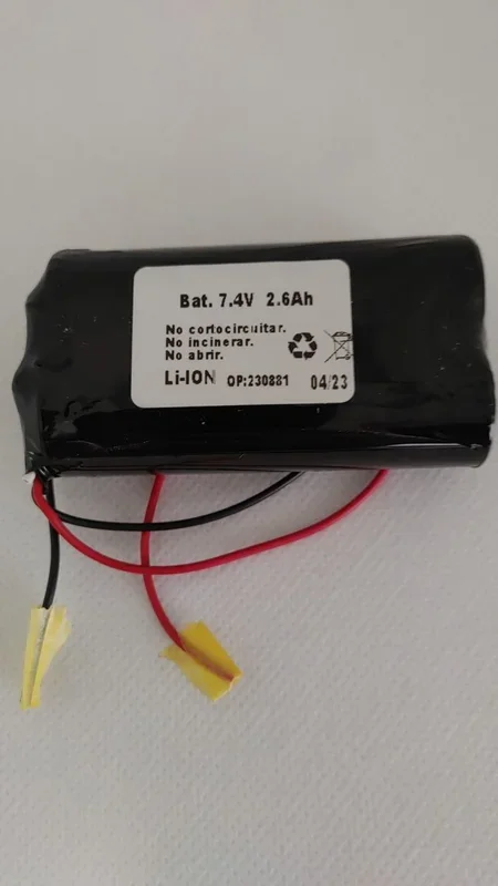 Bateria Litio 2×18650 7,4v 2600mah 2 Hilos Recargable Ur18650f2