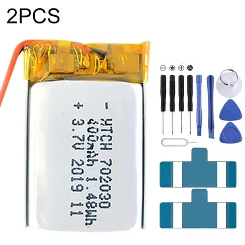 Baterías 702030, 400 mAh (2 Unidades)