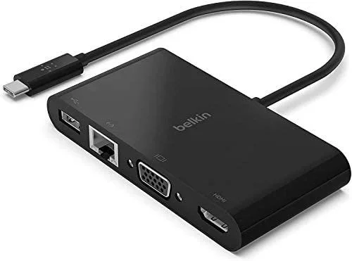 Belkin AVC004BTBK base para portátil y replicador de puertos USB 3.2 Gen 1 (3.1 Gen 1) Type-C Negro