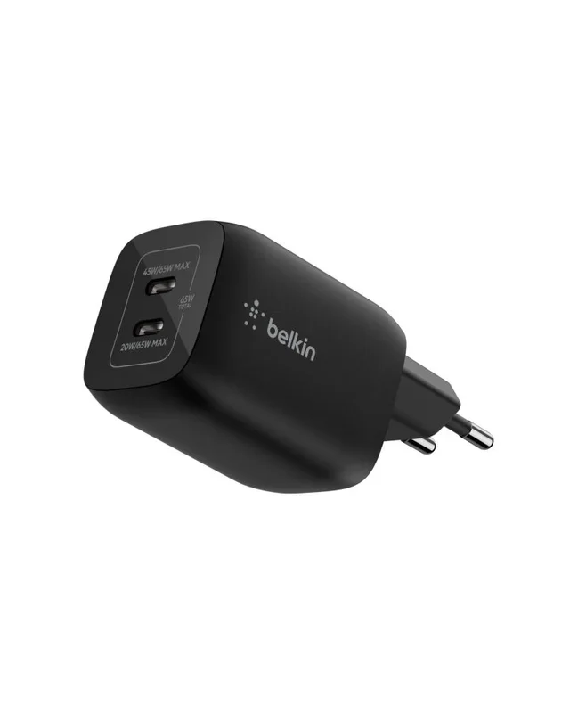 Belkin ENA007KQBK cargador de dispositivo móvil Auriculares, Portátil, Consola de juegos portátil, Smartphone Negro Corriente alterna Carga rápida Interior