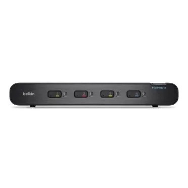 Belkin F1DN104C-3EA interruptor KVM Montaje en rack Negro