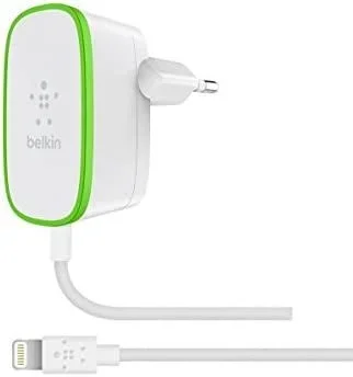 Belkin F8J204VF06-WHT cargador de dispositivo móvil Smartphone, Tableta Verde, Blanco Corriente alterna Interior