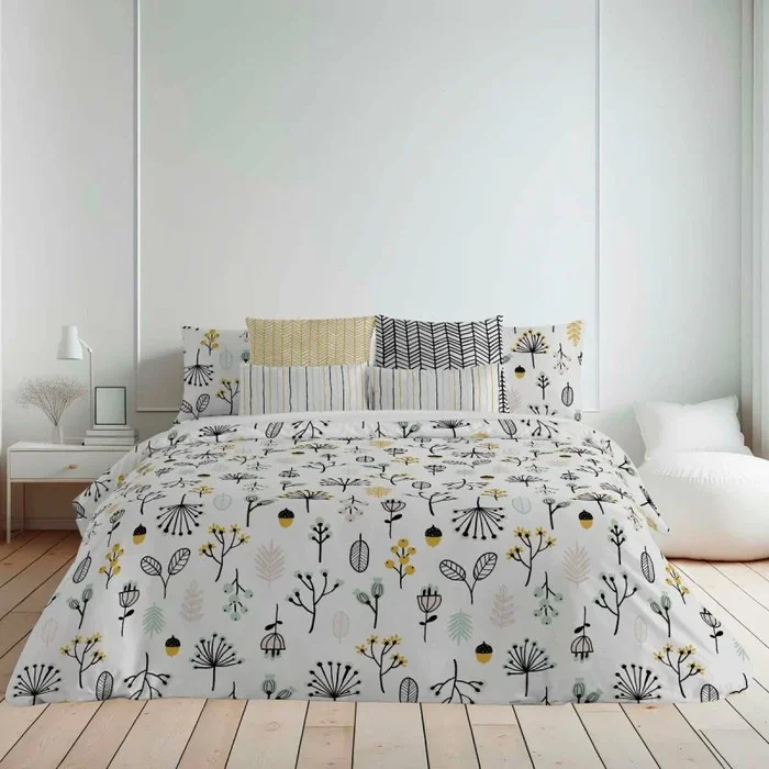 Belum | Funda nórdica Cama | Funda nórdica Modelo Santorini | Funda Nórdica con Botones | Funda nórdica 100% algodón |Funda Nórdica de Calidad | Funda Nórdica (Cama de 180)