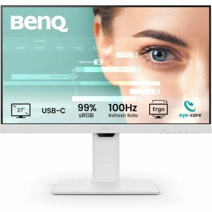 BenQ GW2786TC Monitor Oficina en casa de 27″ IPS 1080p, FHD, USB-C (65W), 100Hz, Eye-Care, ergonómico, hub USB, Alta tasa de refresco, 99% sRGB, HDMI, Display Port, Certificación TÜV