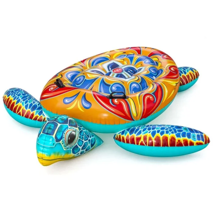 Bestway figura hinchable tortuga mediterranea con asas 183×173 cm +3 años playa y piscina 41523