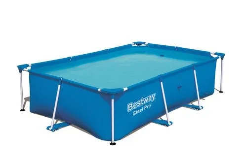 Bestway Steel Pro 56403 piscina sobre suelo Piscina con anillo hinchable Rectangular 2300 L Azul