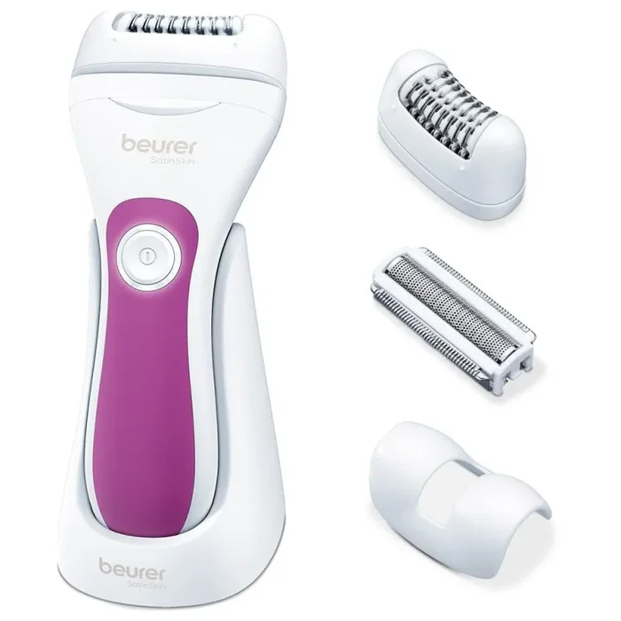 Beurer HL 76 Depiladora, depilación y afeitado, cabezal depilador ancho y flexible con 42 pinzas adaptado al contorno del cuerpo para una depilación completa, resistente al agua, luz LED brillante