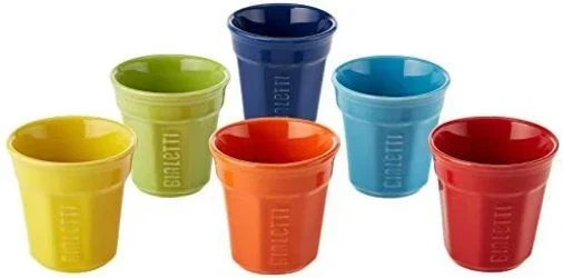 Bialetti BICCHIERINI tazón Multicolor Café 6 pieza(s) – Taza/vaso (Establecer, Multicolor, Café, 6 personas(s), BICCHIERINO, 6 pieza(s))