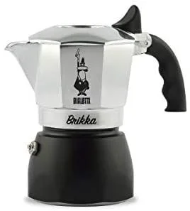 Bialetti Brikka Cafetera de filtrado manual Negro, Plata