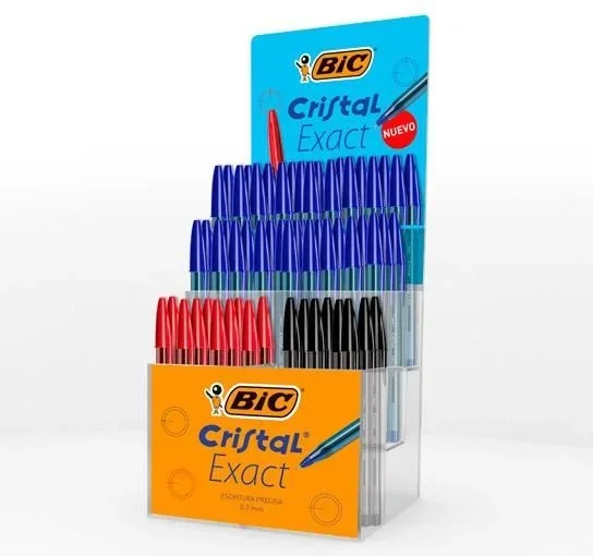 Bic expositor bolígrafo cristal exact 3 colores surtidos