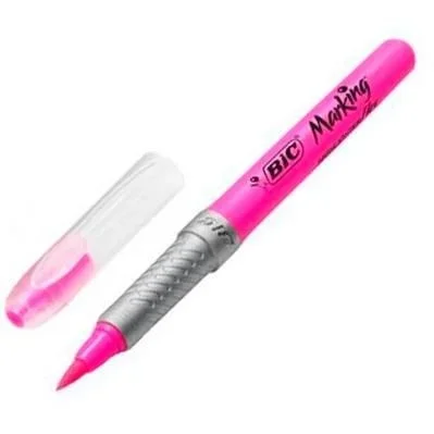 BIC Highlighter Flex marcador 12 pieza(s) Punta de pincel Rosa