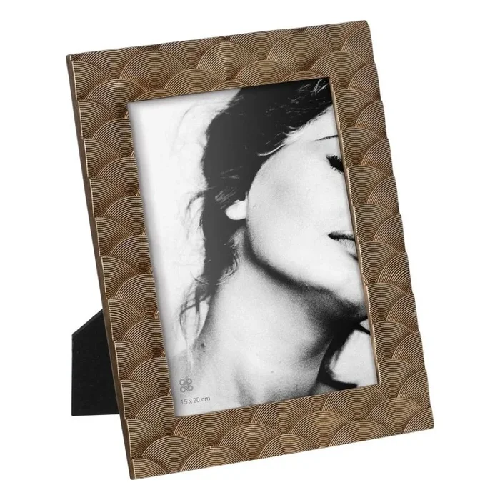 BigBuy Home Marco de Fotos Dorado Poliresina 22,2 x 2 x 27,5 cm