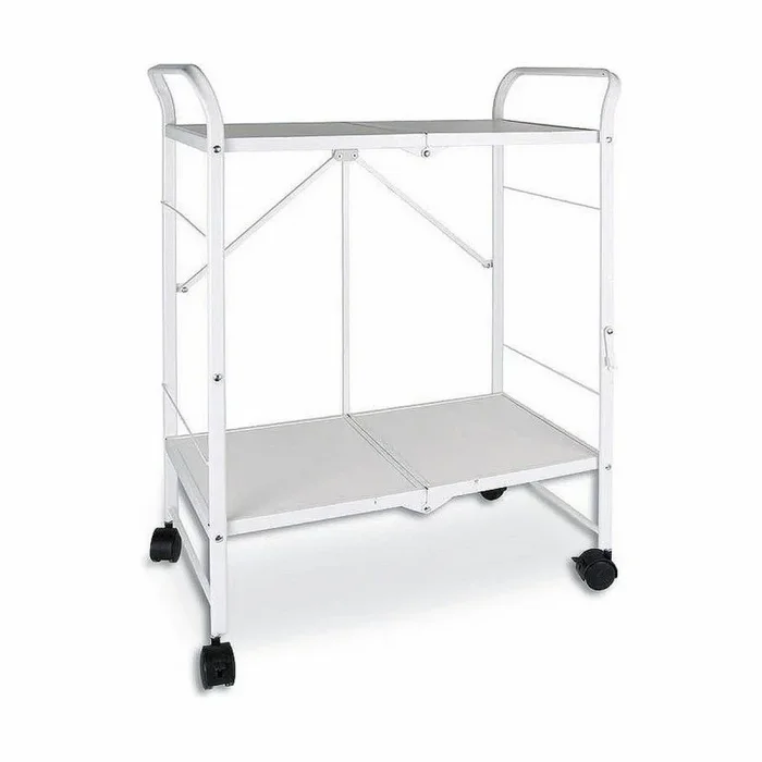 BigBuy Home Mueble Camarera Blanco Plegable 68,3 x 35,5 cm