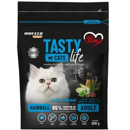 Biofeed tasty cats life hairball with salmon 600g